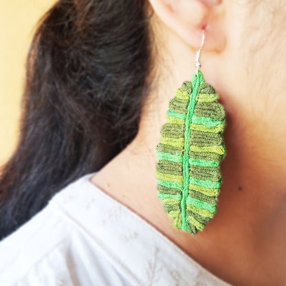 Banana Leaf Earrings