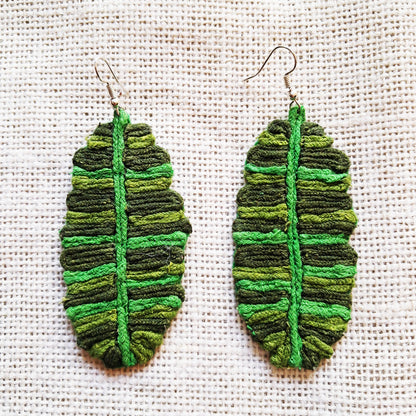 Banana Leaf Earrings