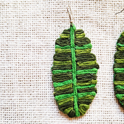 Banana Leaf Earrings