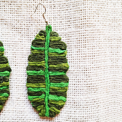 Banana Leaf Earrings