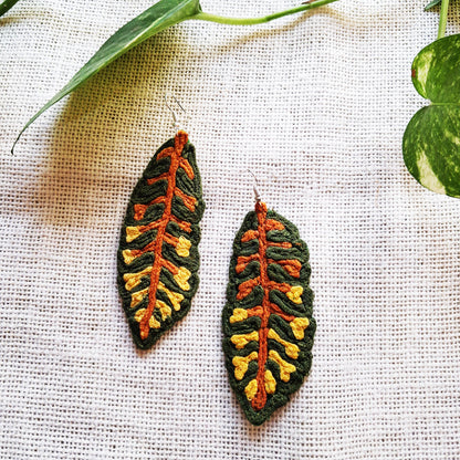 Plant Leaf Earrings