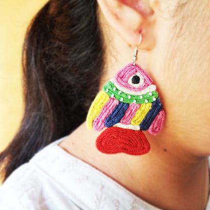Striped Fish Earrings