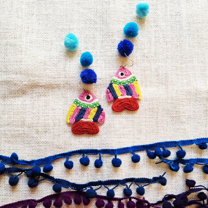 Striped Fish Earrings