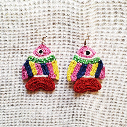 Striped Fish Earrings