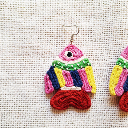 Striped Fish Earrings