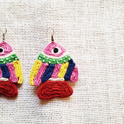 Striped Fish Earrings