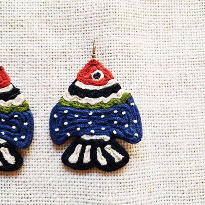 Polka Fish Earrings