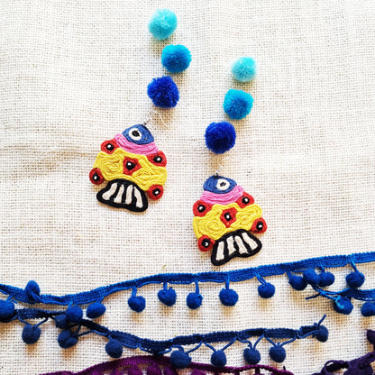 Flower Fish Earrings