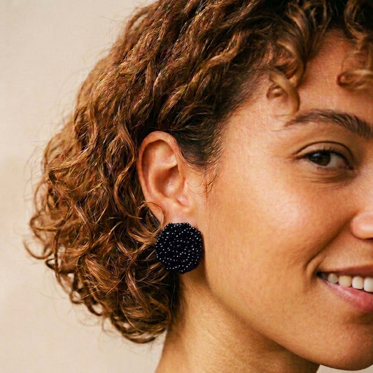 Black Phool Studs