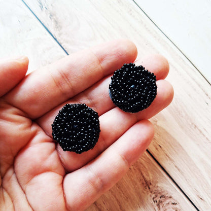 Black Phool Studs