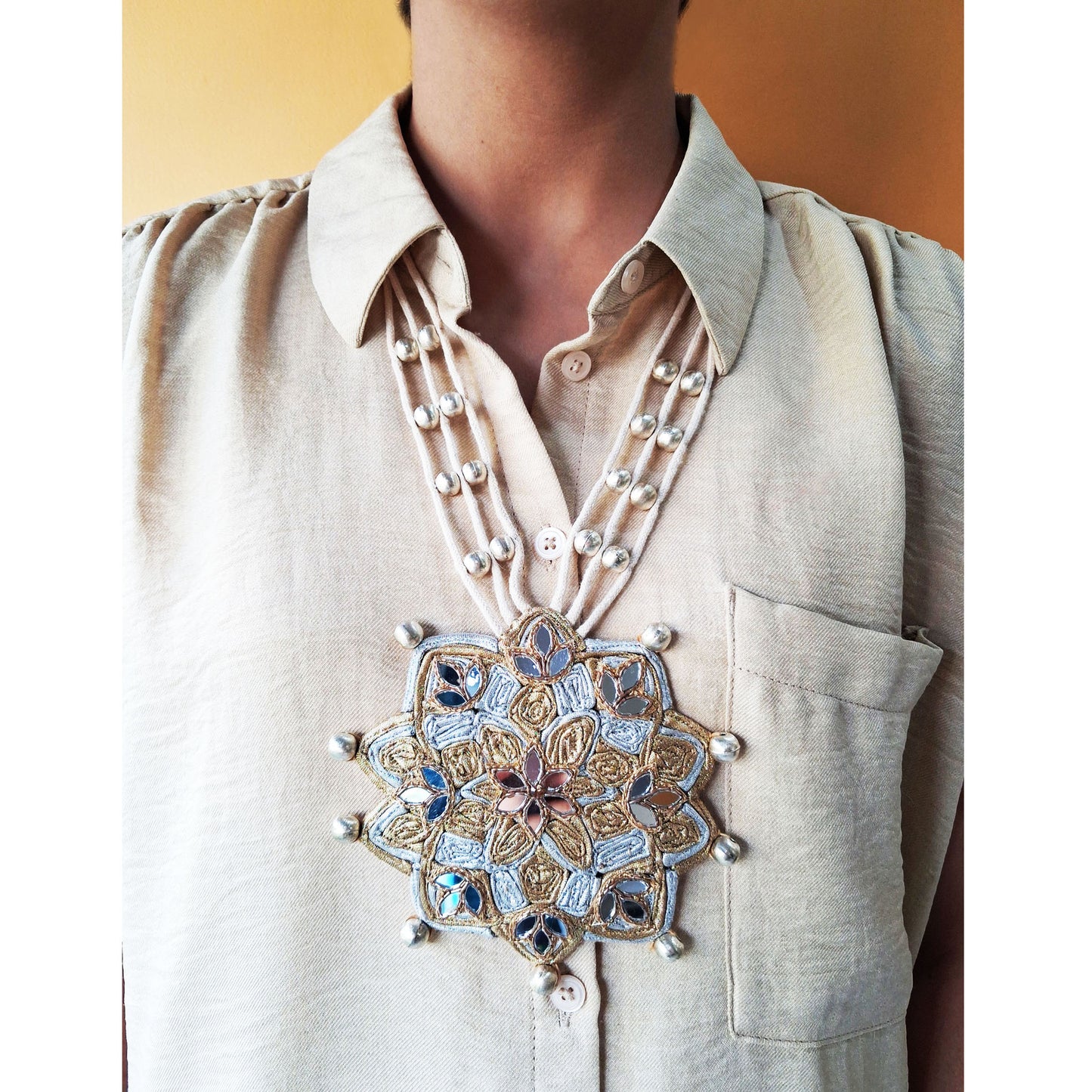 Geometric Mandala Necklace