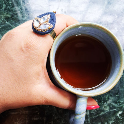 Blue Mirror Ring
