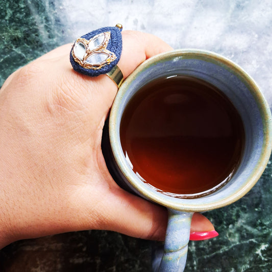 Blue Mirror Ring