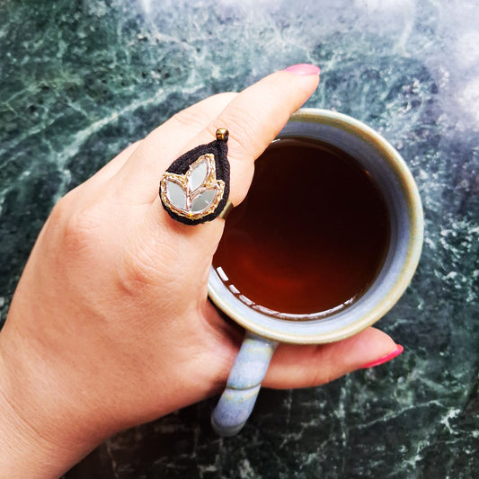 Black Drop Ring