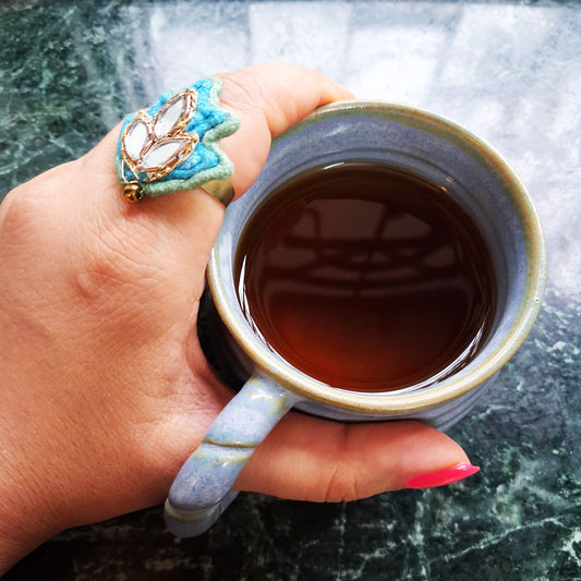 Blue Lotus Ring