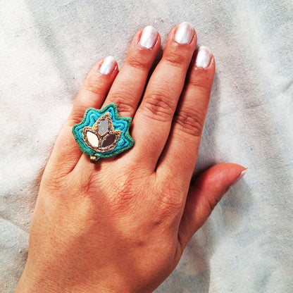Blue Lotus Ring