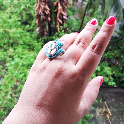 Blue Lotus Ring