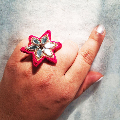 Pink Mirror Ring