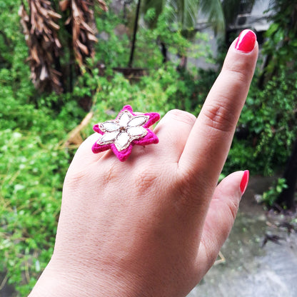 Pink Mirror Ring