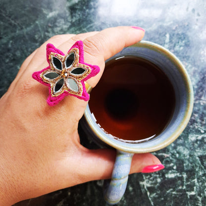 Pink Mirror Ring