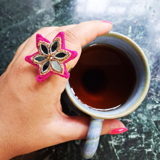 Pink Mirror Ring