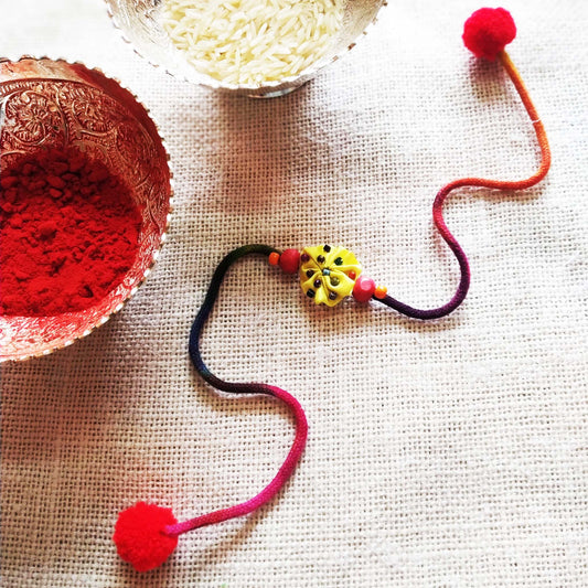 Yellow Flower Rakhi