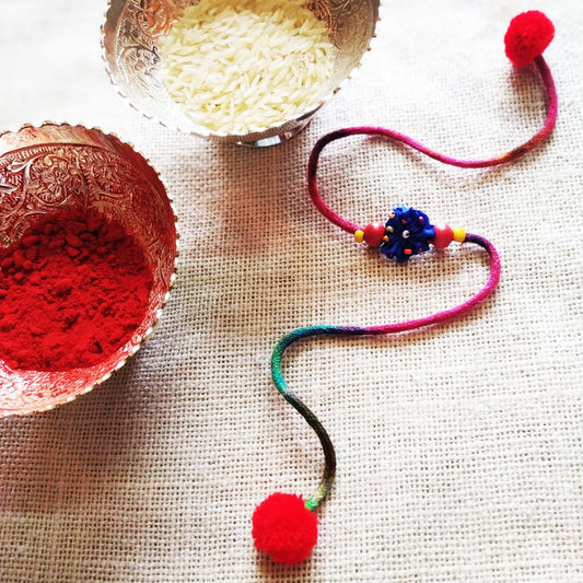 Indigo Flower Rakhi