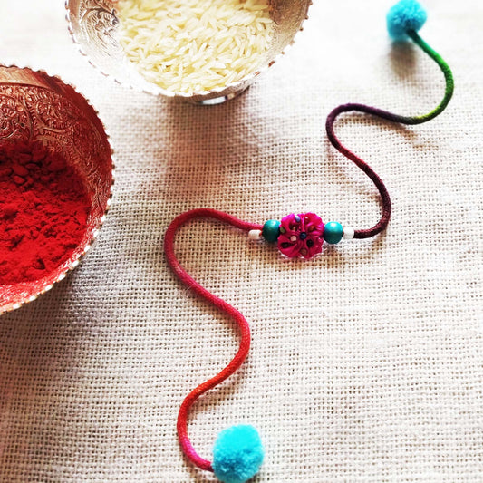 Pink Flower Rakhi