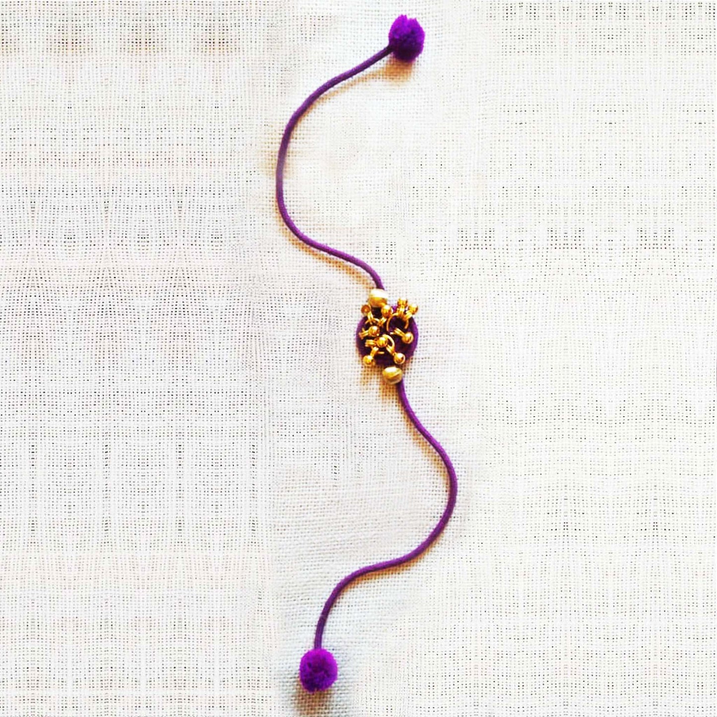 Purple Gold Rakhi
