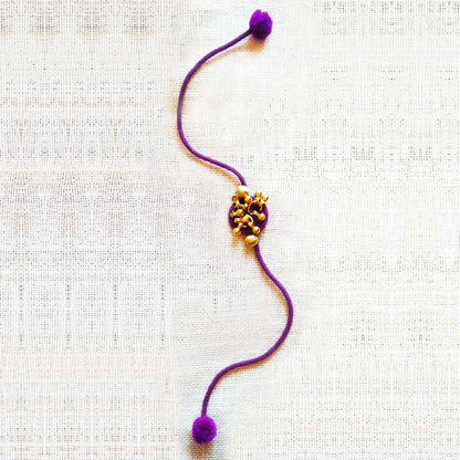 Purple Gold Rakhi
