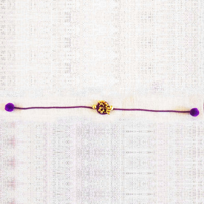 Purple Gold Rakhi