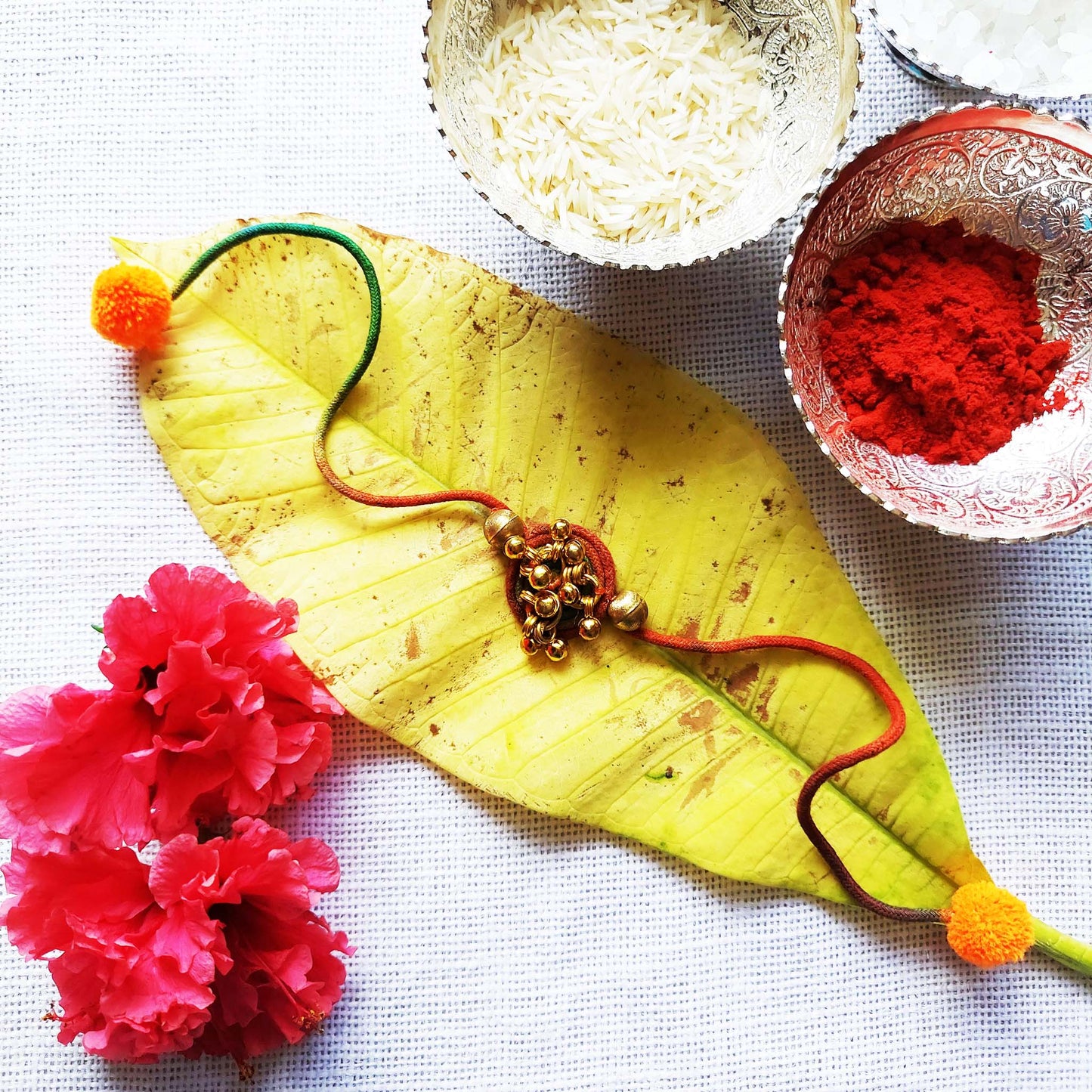 Multicolor Gold Rakhi