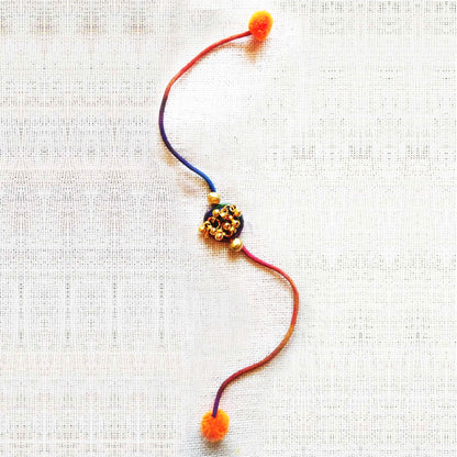 Multicolor Gold Rakhi