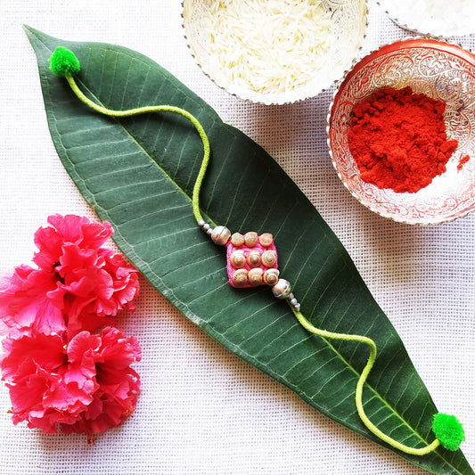 Pink Little Shell Rakhi