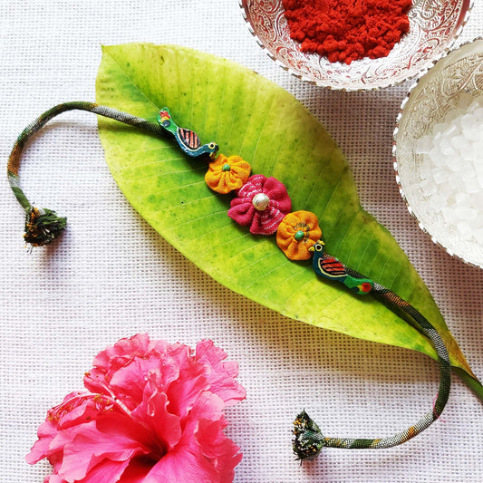 Vibrant Peacock Rakhi