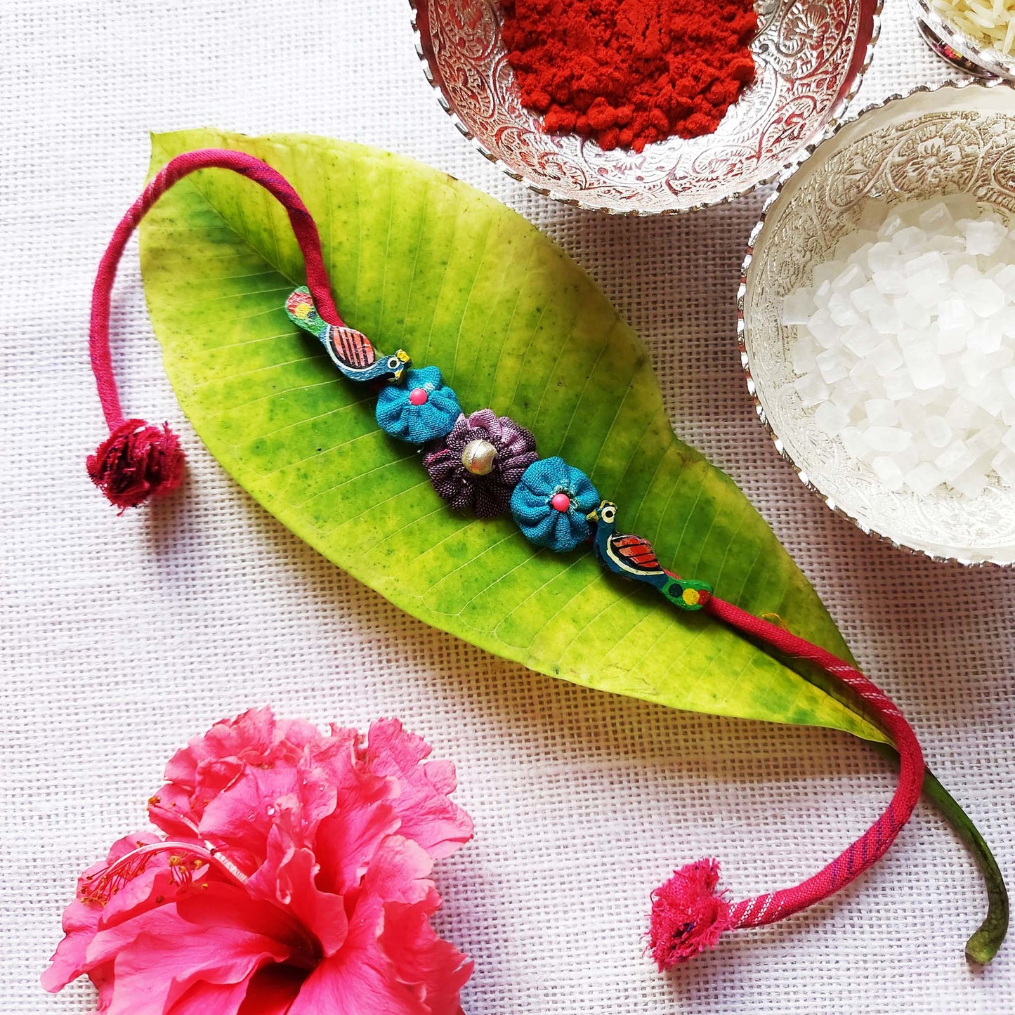Festive Peacock Rakhi