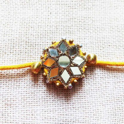 Yellow Sitara Rakhi
