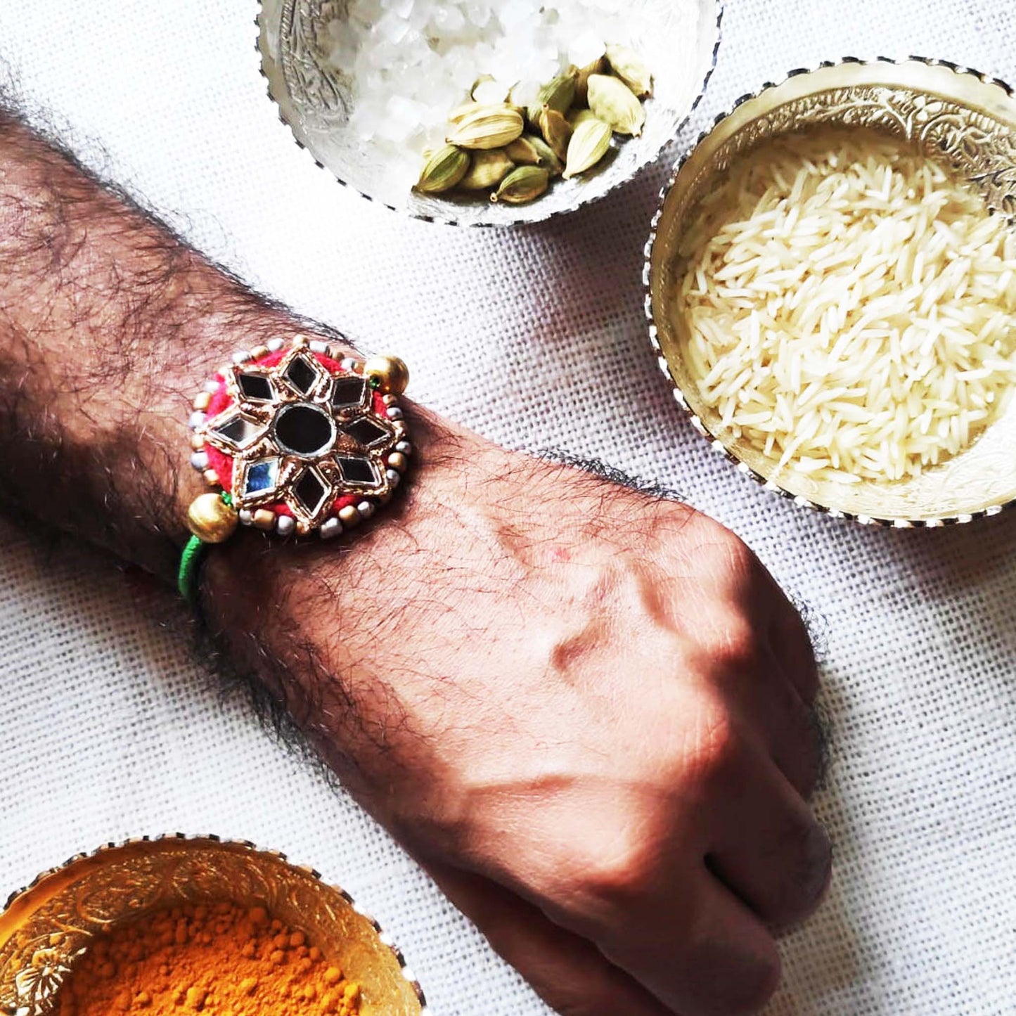 Red Sitara Rakhi
