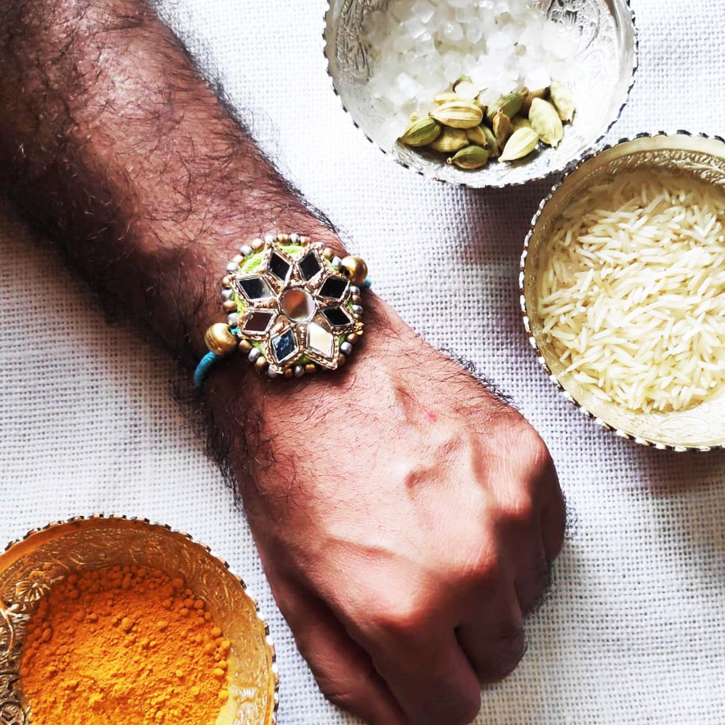 Green Sitara Rakhi