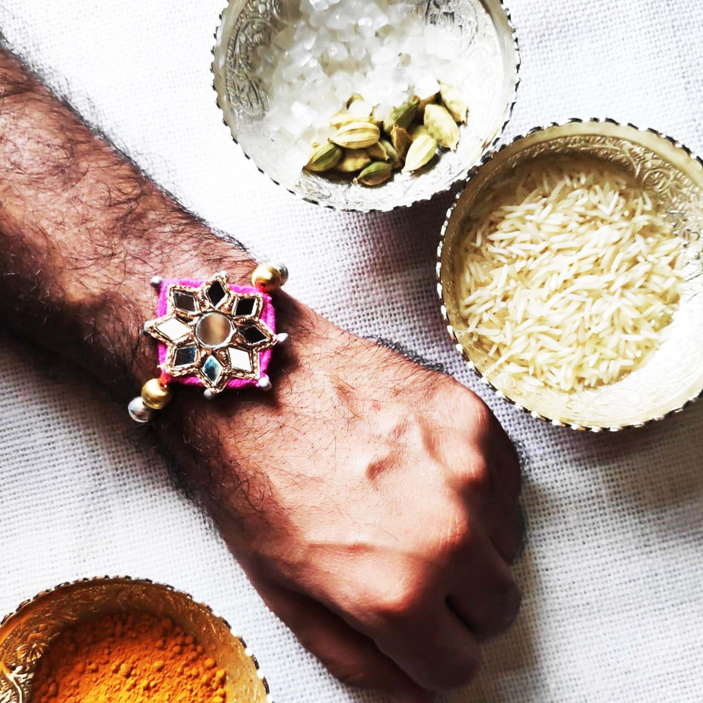 Pink Sitara Rakhi