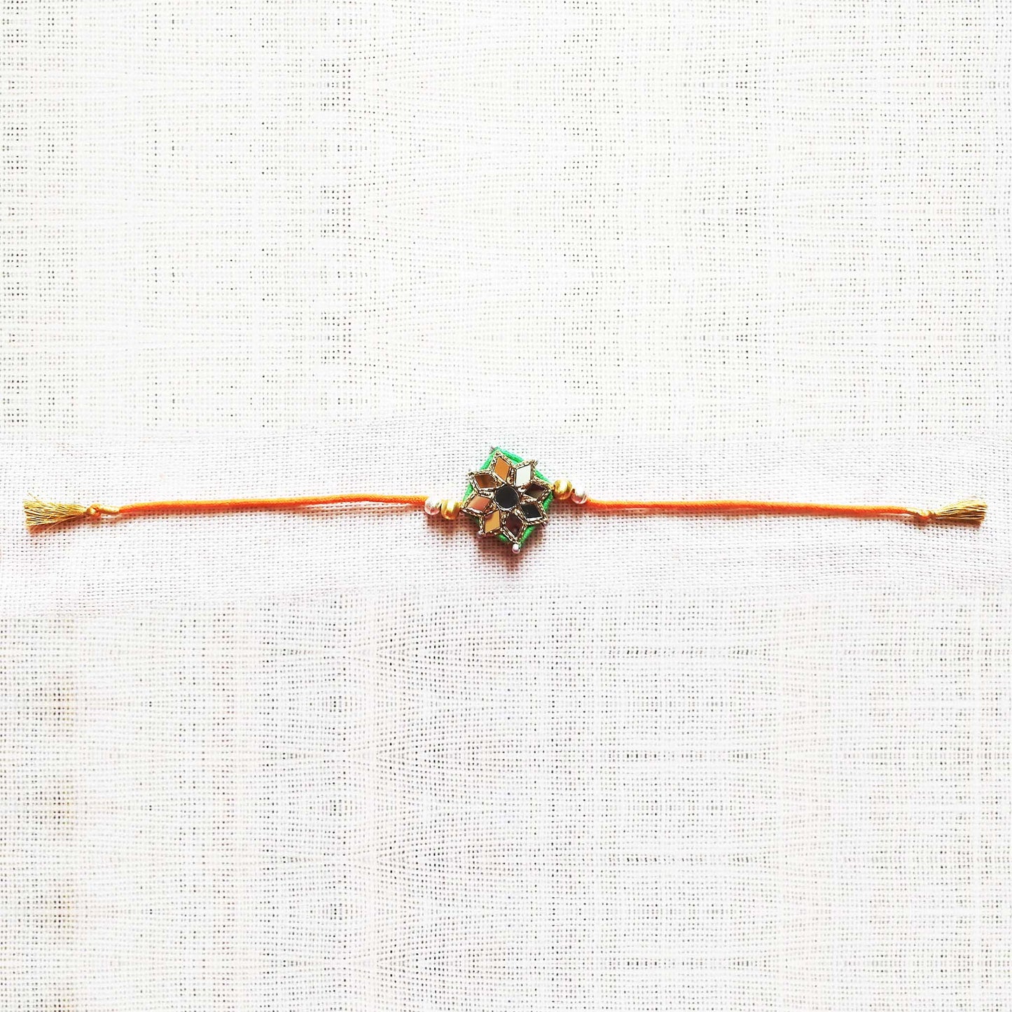 Orange Sitara Rakhi