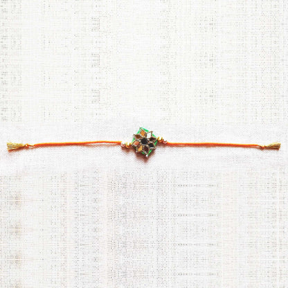 Orange Sitara Rakhi