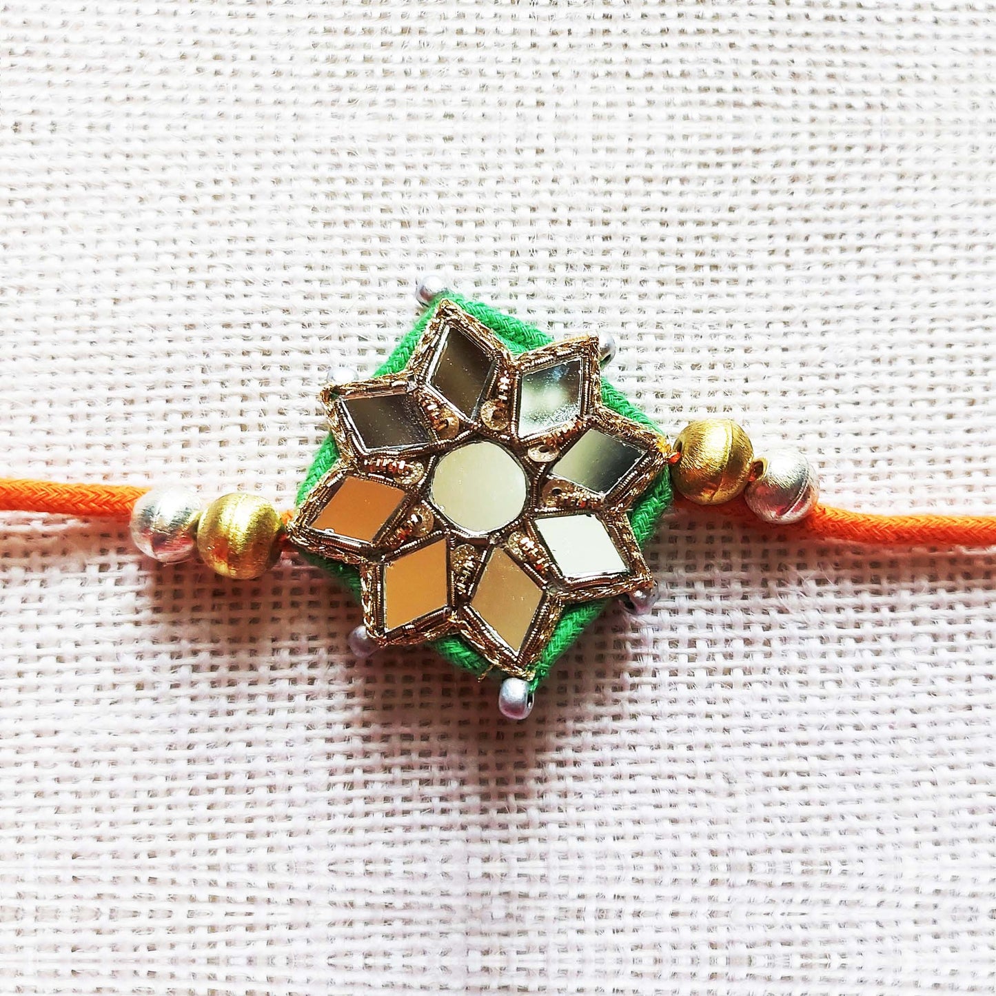 Orange Sitara Rakhi