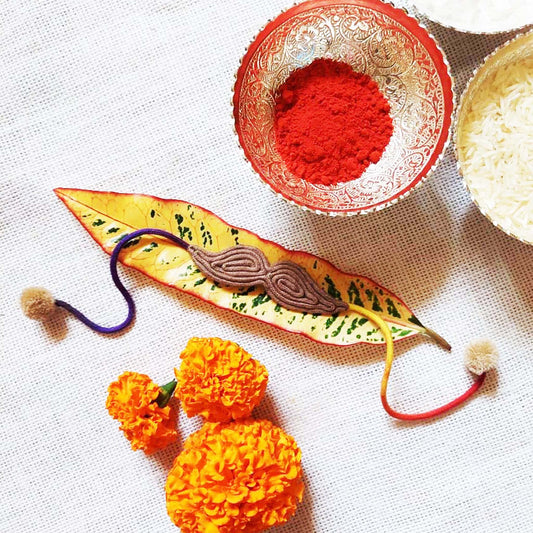 Fawn Moustache Rakhi