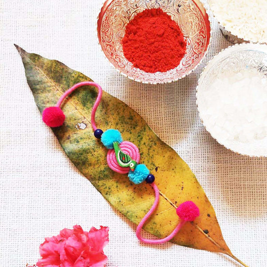 Pink Bird Rakhi for kids