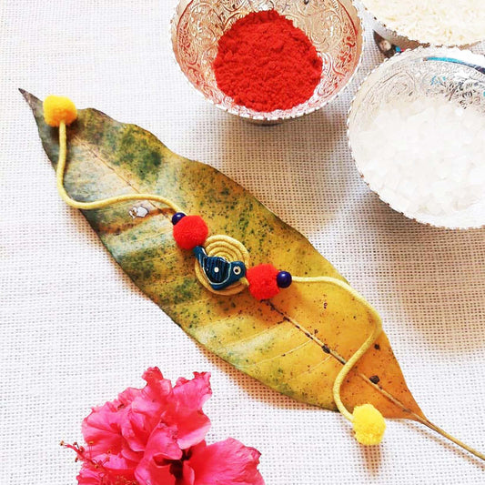 Yellow Bird Rakhi for kids