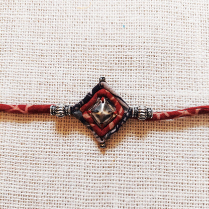 Antique Silver Rakhi