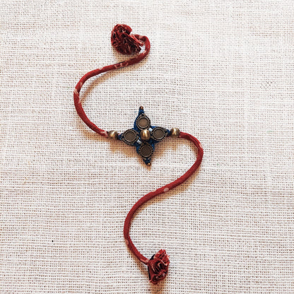 Vintage Ajrakh Rakhi