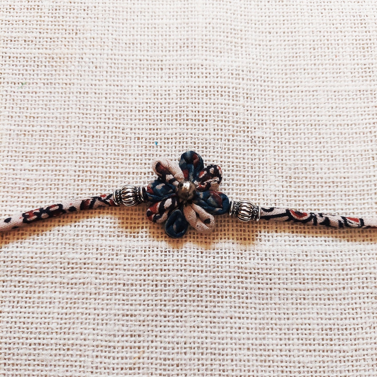 Floral Ajrakh Rakhi