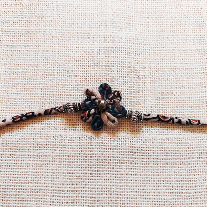 Floral Ajrakh Rakhi